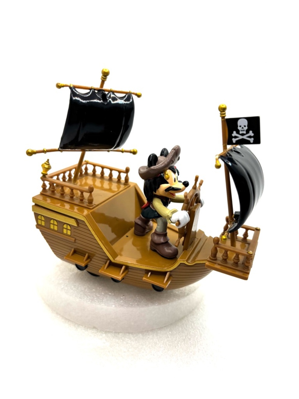 Disney Parks Pirates of the Caribbean Mickey Pullback Pirate Ship Toy